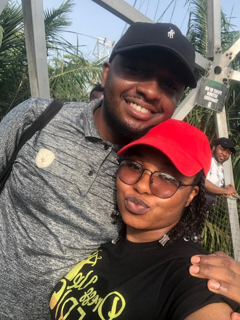 Olamide and Agbor — just us